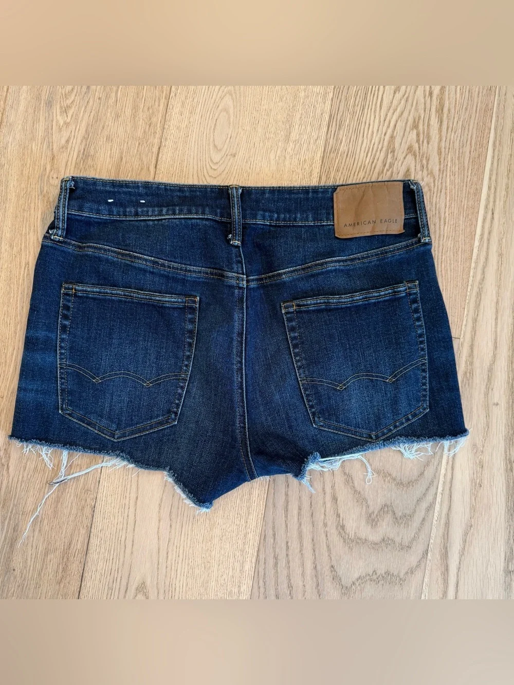 ⛱️American Eagle - Blue Athletic Skinny Cutoff Jean Shorts 2” Inseam - 32